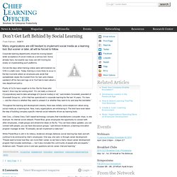 Donât Get Left Behind by Social Learning