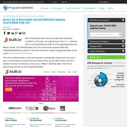built.io Is Building an Enterprise MBaas Platform for IoT
