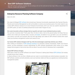 Enterprise Resource Planning Software Company