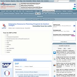 Enterprise Ressource Planning-Progiciel de Gestion Intégré