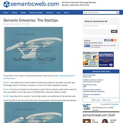 Semantic Enterprise: The StartUps