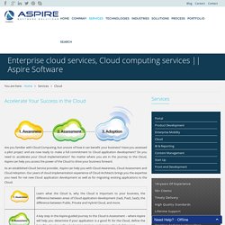 Enterprise cloud services, Cloud computing services