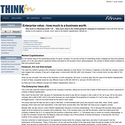 Enterprise value - how much is a business worth - Thinkfn