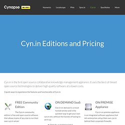 Free Open Source Community Edition - Cyn.in: Enterprise 2.0 Coll