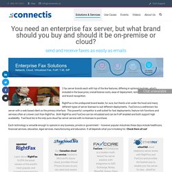 Enterprise Fax Server Solutions