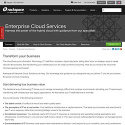 Enterprise Cloud Computing and Hosting Solutions by Rackspace
