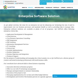 Enterprise Solutions, Enterprise Software Solution