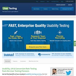 Usability Testing for Websites and Apps -