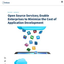 Open Source Services; Enable Enterprises to Minimize the Cost of Application Development