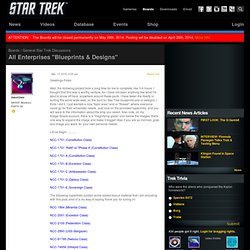 Star Trek All Enterprises "Blueprints & Designs"