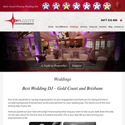 Wedding Entertainment & Receptions
