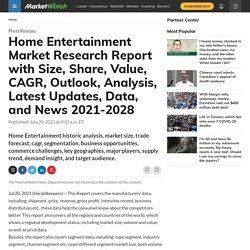 Home Entertainment Market Research Report with Size, Share, Value, CAGR, Outlook, Analysis, Latest Updates, Data, and News 2021-2028