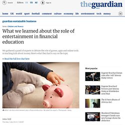 What we learned about the role of entertainment in financial education