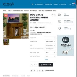 Dog Crate Entertainment Center