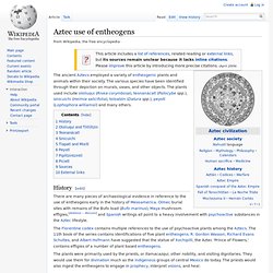 Aztec use of entheogens