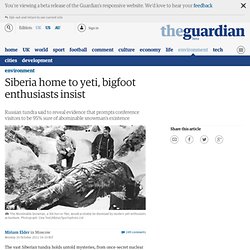 Siberia home to yeti, bigfoot enthusiasts insist