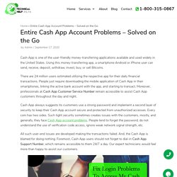 Entire Cash App Account Problems – Solved on the Go