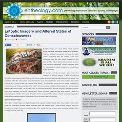 Entoptic Imagery and Altered States