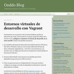 Entornos virtuales de desarrollo con Vagrant - Onddo Blog