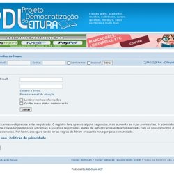 Entrar • Painel de Controle do Usuário • Portal PDL - Ebooks grá