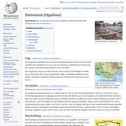 Oppidum Entremont, Eisenzeit (Schematischer Plan)