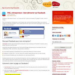 PME, entrepreneur : bien démarrer sur Facebook