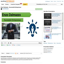 Enzo Dalmazzo - Successful Entrepreneur