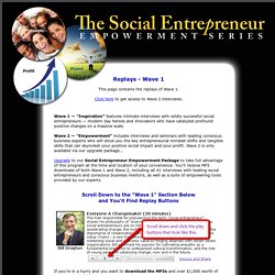 Upgrade - Social Entrepreneur Empowerment Package