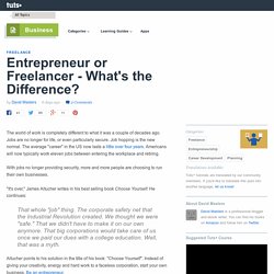 Entrepreneur or Freelancer - What's the Difference? - Tuts+ Business Article