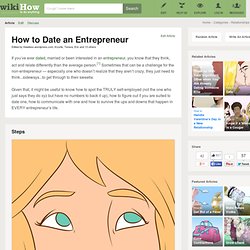 How to Date an Entrepreneur: 12 steps