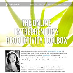The Online Entrepreneur’s Productivity Toolbox