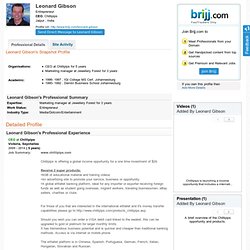 Leonard Gibson's Profile - Entrepreneur - CEO, Chillipips - View Professional Profile of Leonard Gibson - Brijj.com