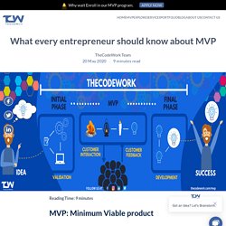 What every entrepreneur should know about MVP – TheCodeWork