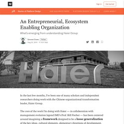 An Entrepreneurial, Ecosystem Enabling Organization