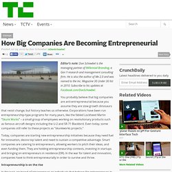 How Big Companies Are Becoming Entrepreneurial