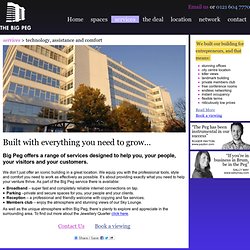 The Big Peg - THE building for entrepreneurs in Birmingham – services