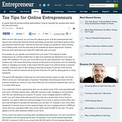 Tax Tips for Online Entrepreneurs