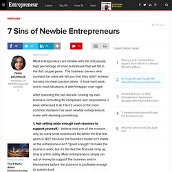 7 Sins of Newbie Entrepreneurs
