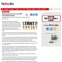 Entrepreneurs rush into NYC real estate market