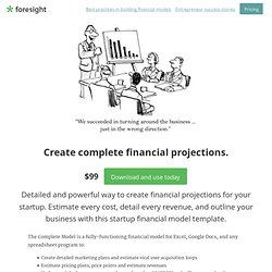 Build Complete Financial Statements for Your Startup
