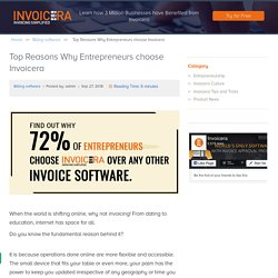 What are the Reasons Entrepreneurs Choose Invoicera ?