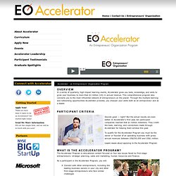Accelerator - an Entrepreneurs' Organization program