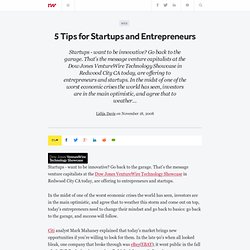 5 Tips for Startups and Entrepreneur&#039;s - ReadWriteWeb