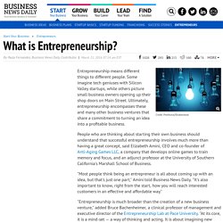 Entrepreneurship Definition