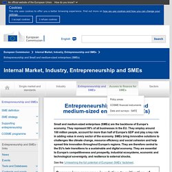 Entrepreneurship and Small and medium-sized enterprises (SMEs)