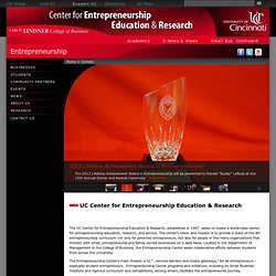 Entrepreneurship, University of Cincinnati