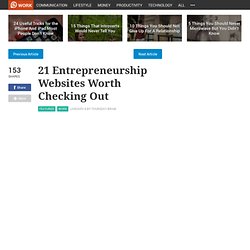 21 Entrepreneurship Websites Worth Checking Out - Stepcase Lifehack