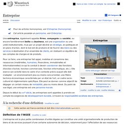 Entreprise