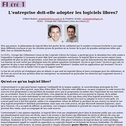 L'entreprise doit-elle adopter les logiciels libres