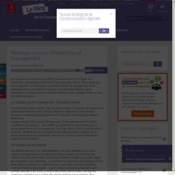 Réseaux sociaux d’entreprise et management